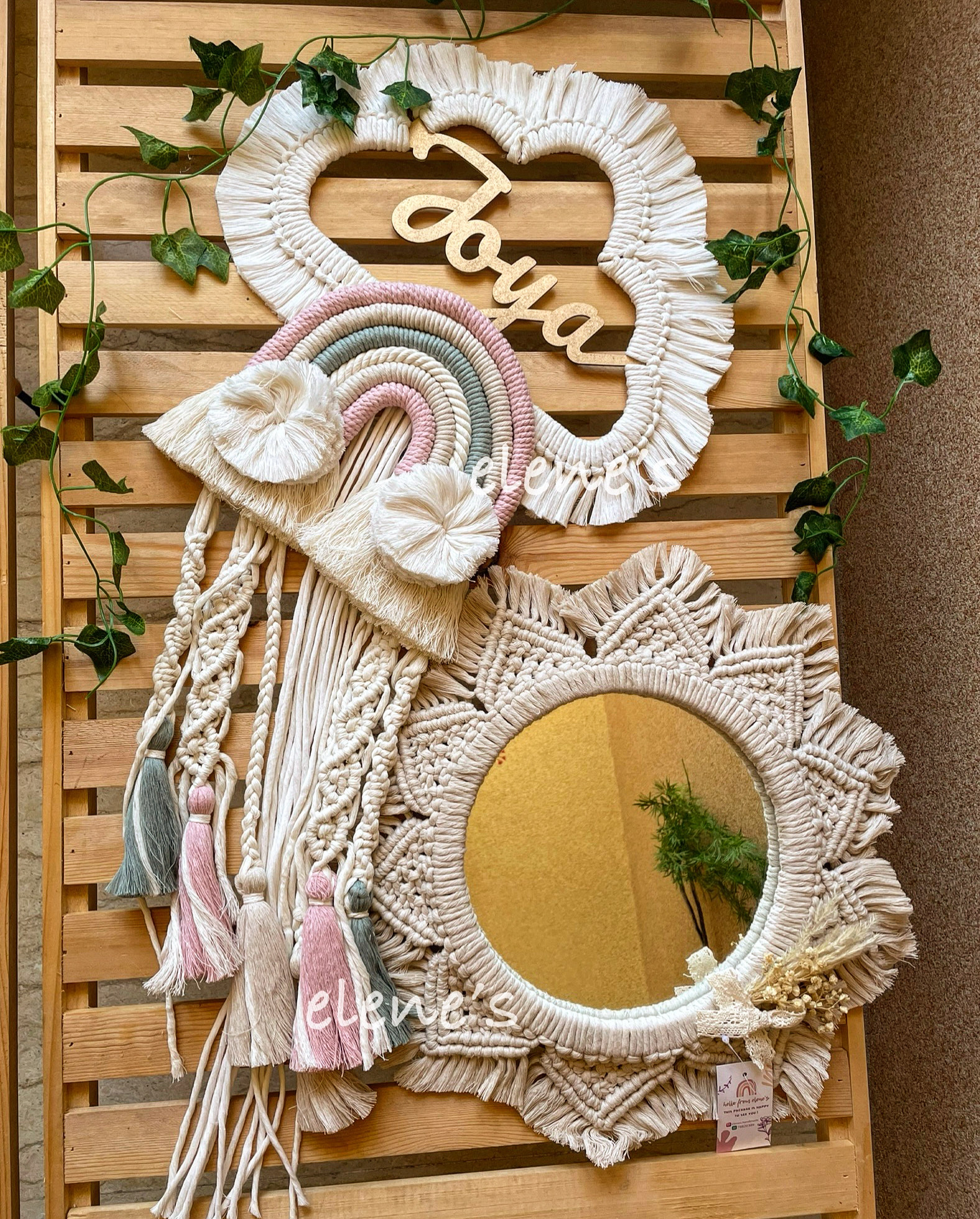 Knitted girl hanger